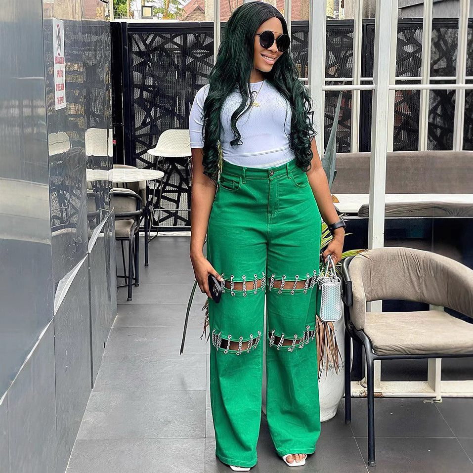 High Waist Denim Pants for Women eprolo
