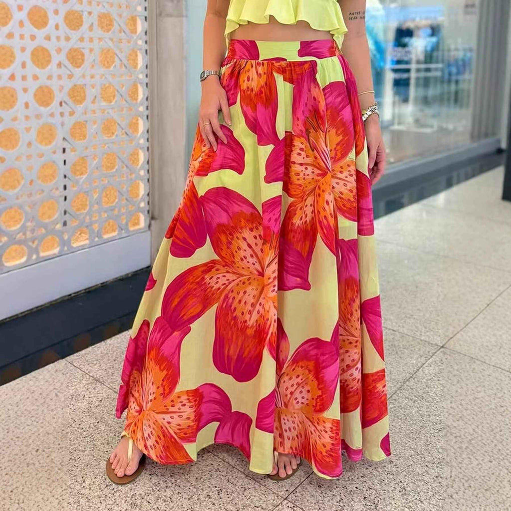 Beach Bohemian Vacation Casual Women's Skirt