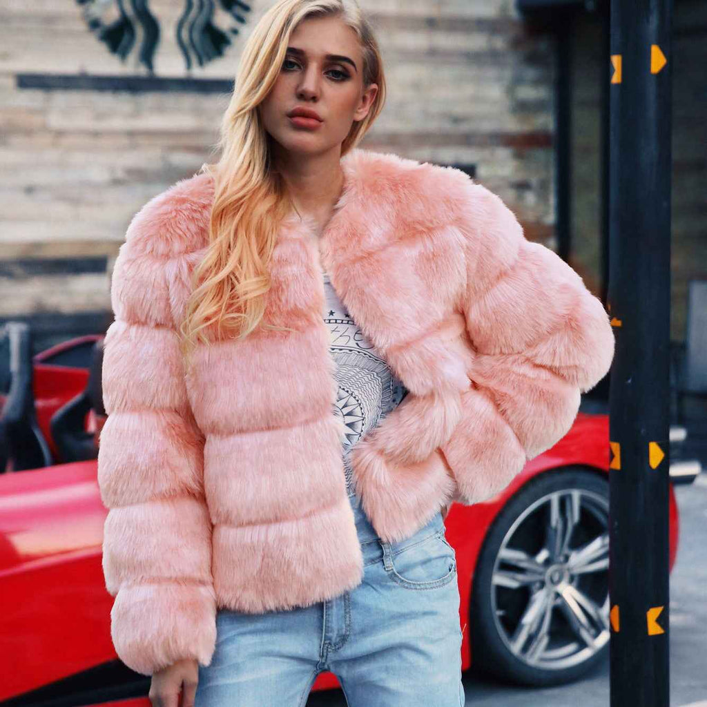 Women's faux fur coat