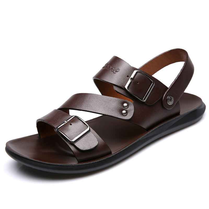 Large size sandals for men beach shoes for men cool slippers for men one shoe dual-use men's sandals