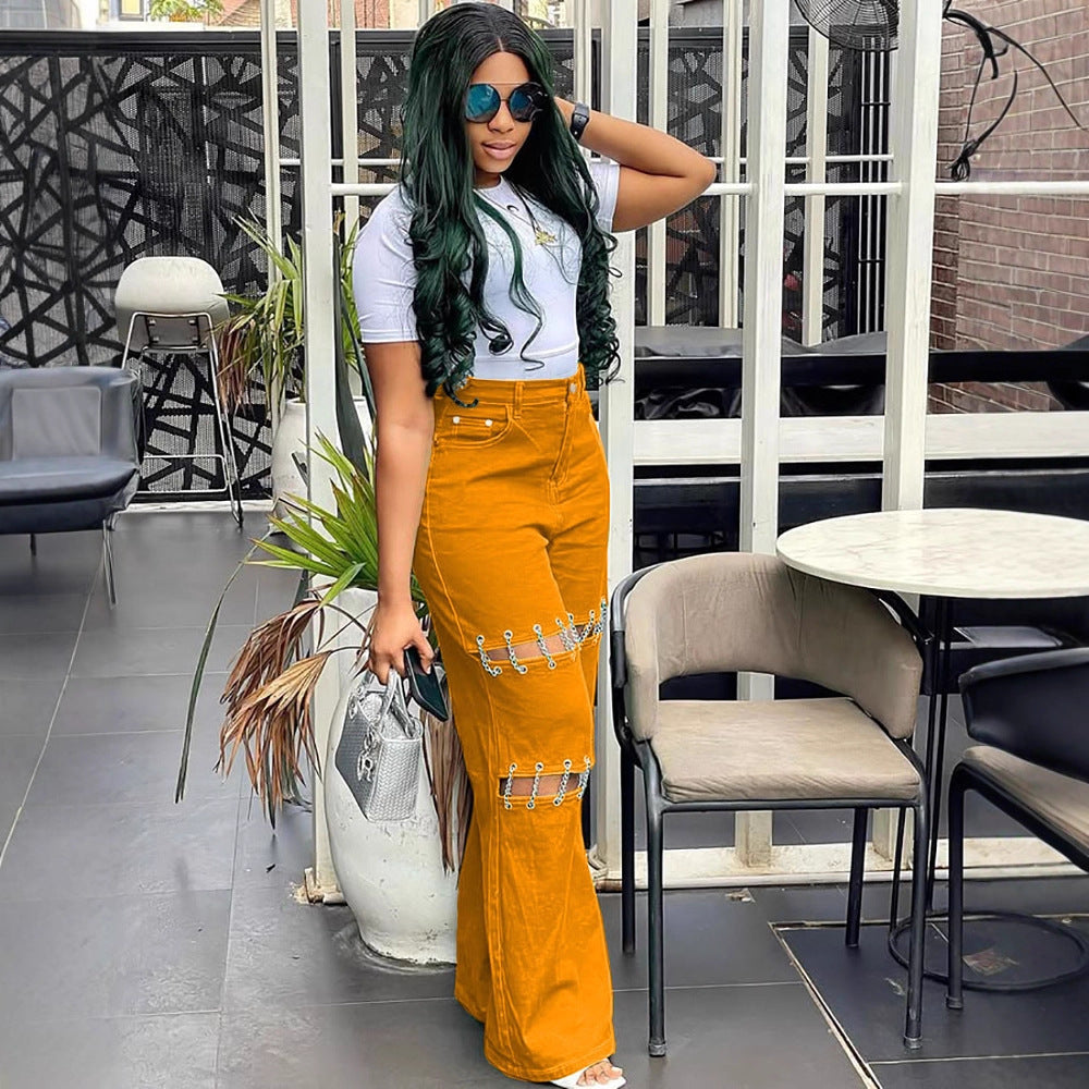 High Waist Denim Pants for Women eprolo