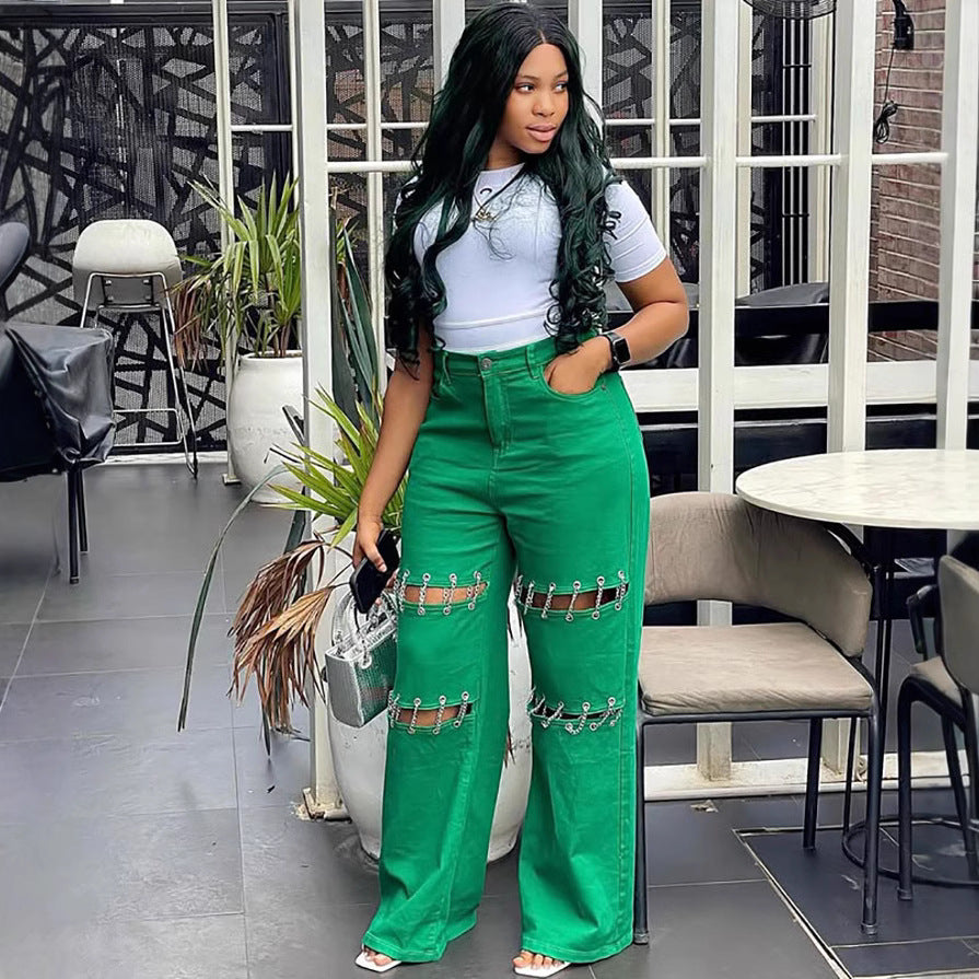 High Waist Denim Pants for Women eprolo