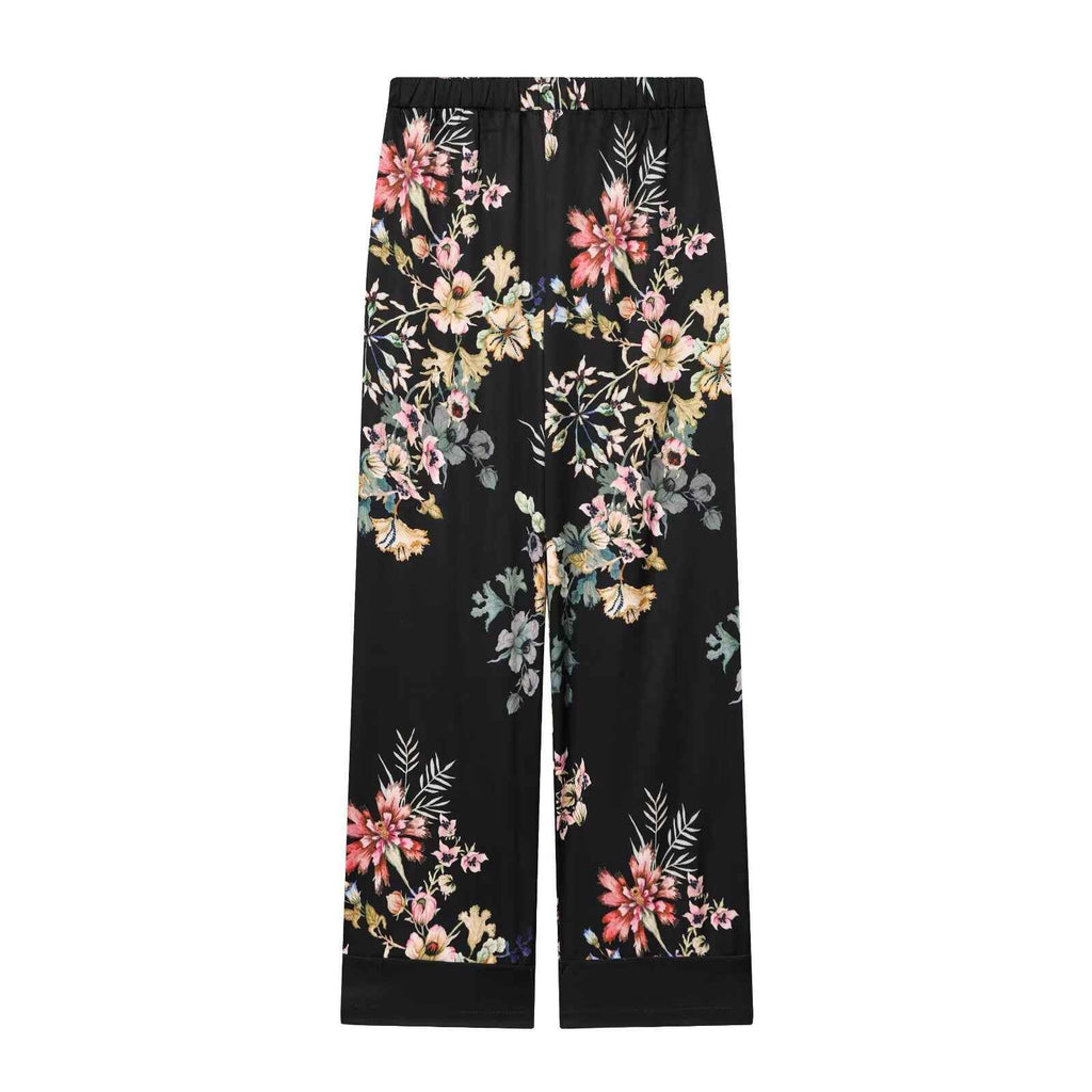 Wrap up casual jacket elastic waistband pants set