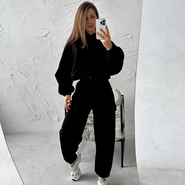 Hoodies And Pants Hoodies Set Clothes Women Two Pieces Sweatshirts trousers sets sets for women 2 pieces Woman clothing