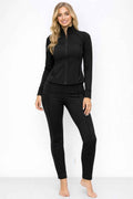 SculptFit Zip-Up Jacket & Legging Set