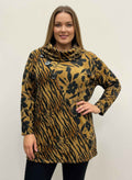 Thomas&olivia Printed Plus Size Blouse