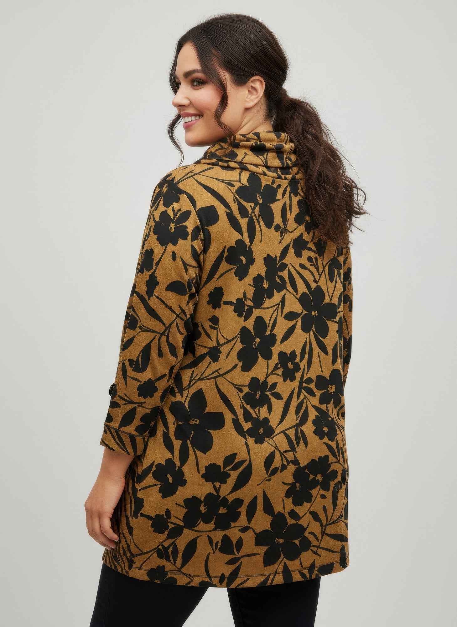 Thomas&olivia Printed Plus Size Blouse