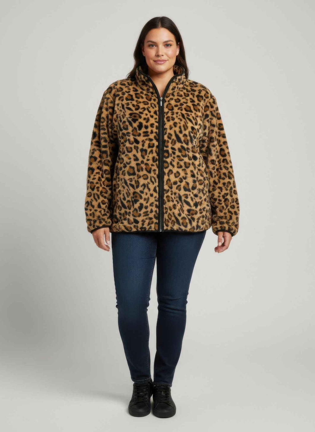 Onque Casual Animal Print Jacket