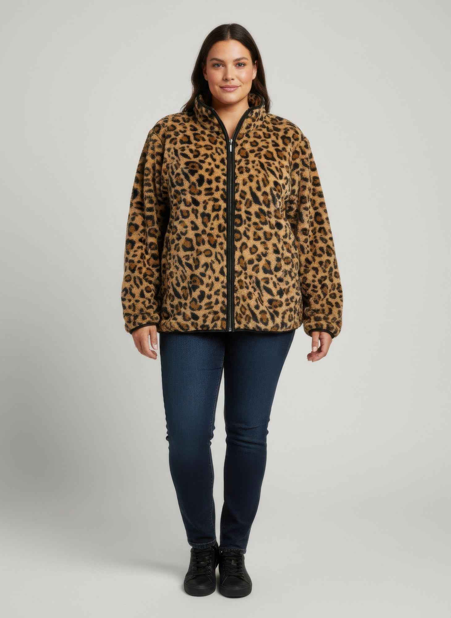 Onque Casual Animal Print Jacket