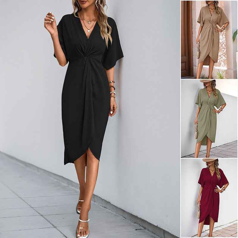 Irregular dresses for European and American women's clothing