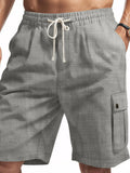 Men's Full Size Drawstring Shorts with Pockets Plus Size
