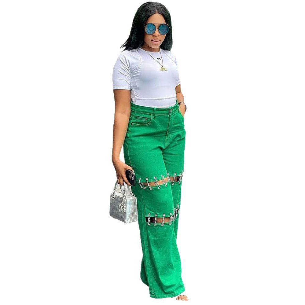 High Waist Denim Pants for Women eprolo