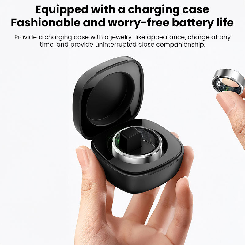 New Smart Ring for Men & Women. Tracks Heart Rate, Blood Oxygen, Sleep. 5ATM Waterproof Fitness Tracker