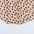 Silk textured polka dot shirt