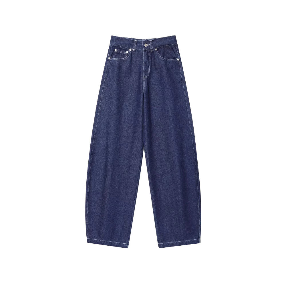 Fashionable and minimalist denim casual pants for women eprolo