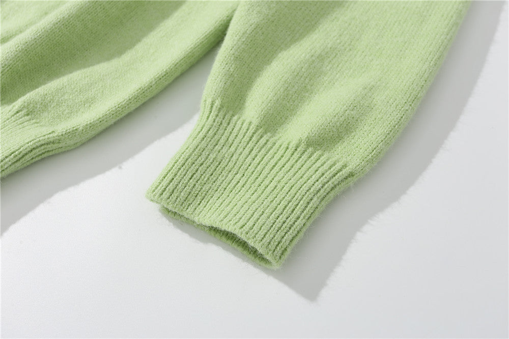 Little Bear Jacquard Knitted Shirt