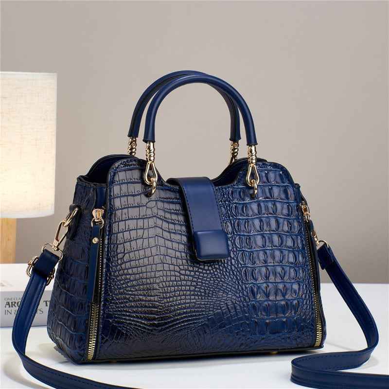 Crossbody Bag for Women with Crocodile Pattern, Large Capacity, Casual Tote Bag, Shoulder Bag for Daily Use