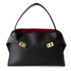 Luxury Genuine Leather Tote Bag for Women, Large Capacity, Top-Grain Cowhide, Handheld Shoulder Bag, HUG Style