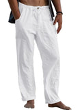 Men's Full Size Drawstring Straight Leg Pants Plus Size