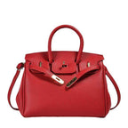 Women's Classic PU Leather Top Handle Tote Bag — Vegan Luxury Handbag