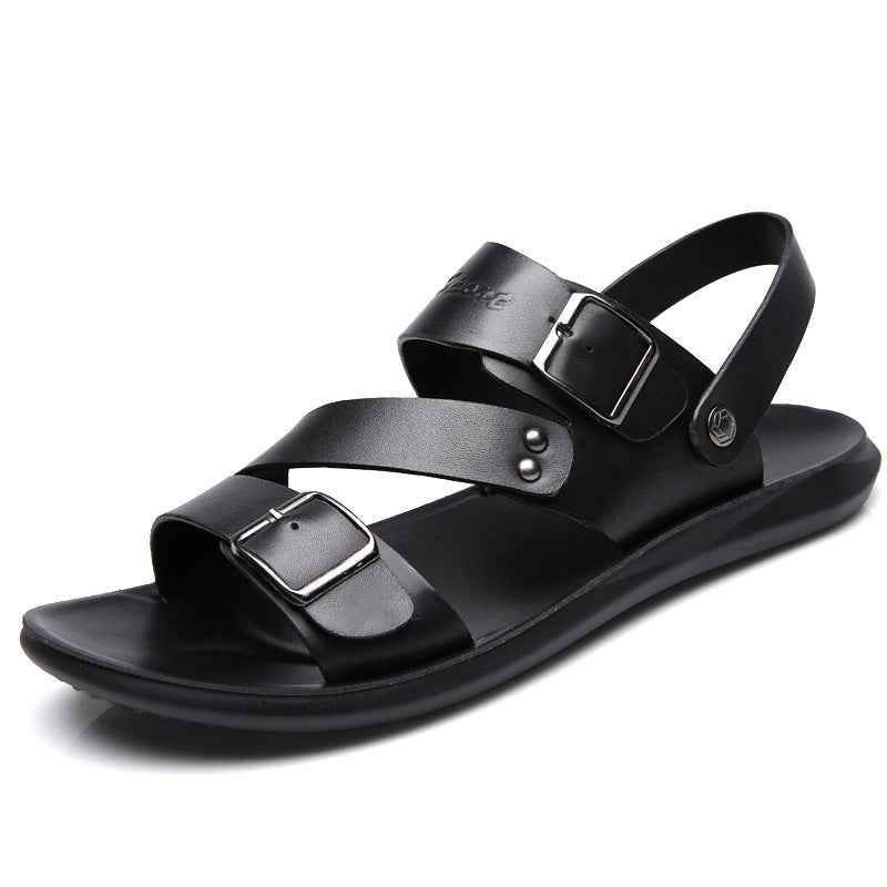 Large size sandals for men beach shoes for men cool slippers for men one shoe dual-use men's sandals
