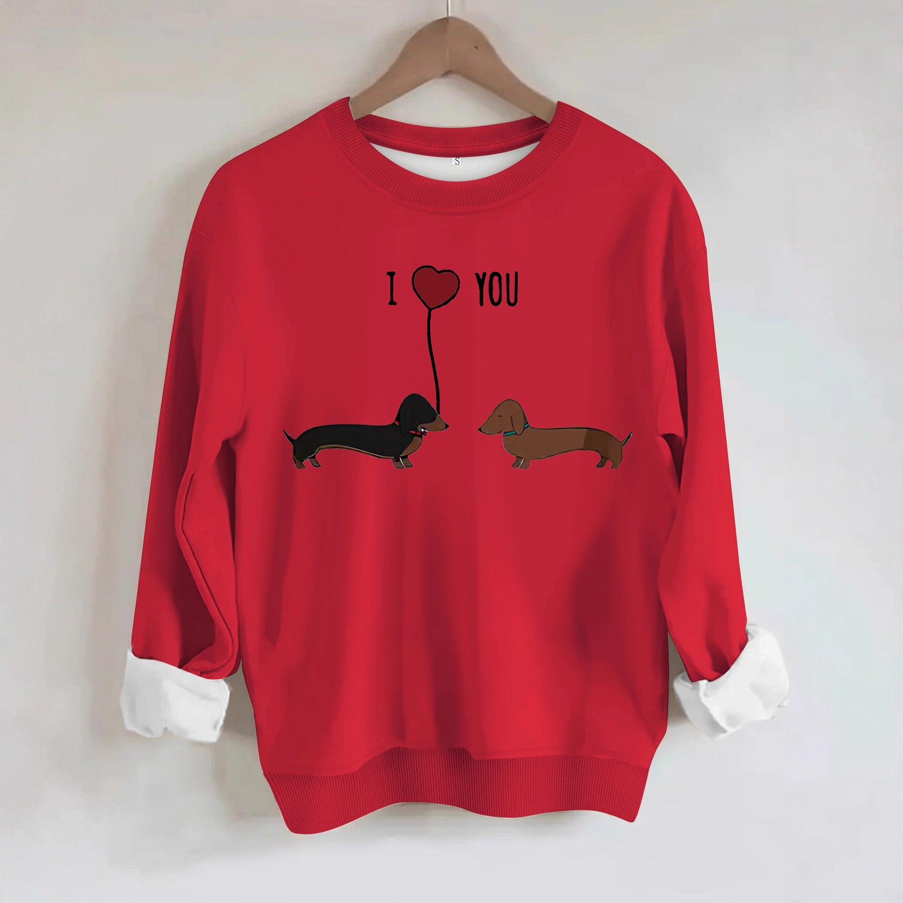 Two dog print hoodies