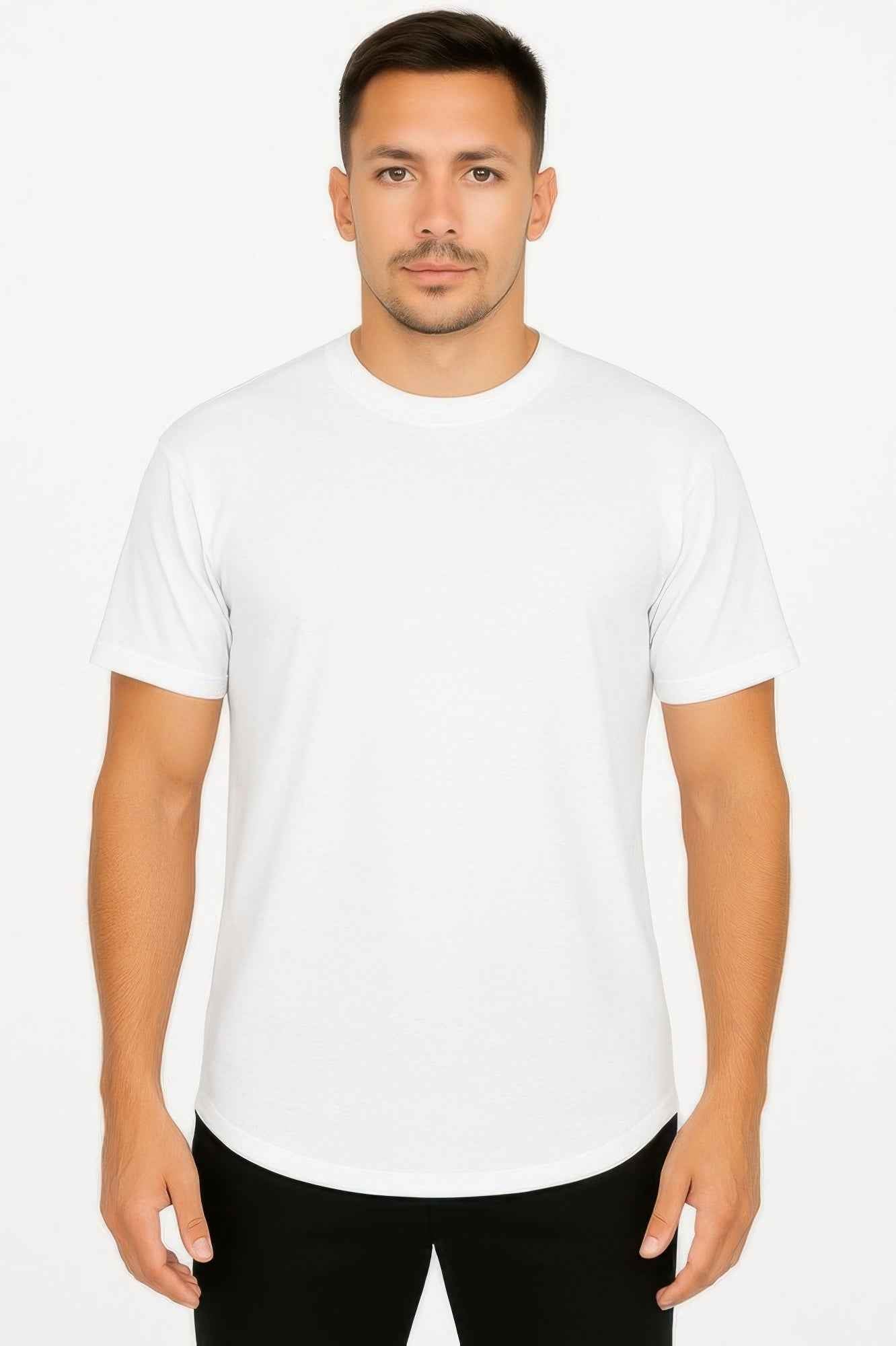 Curved Athletic Sports T-shirt