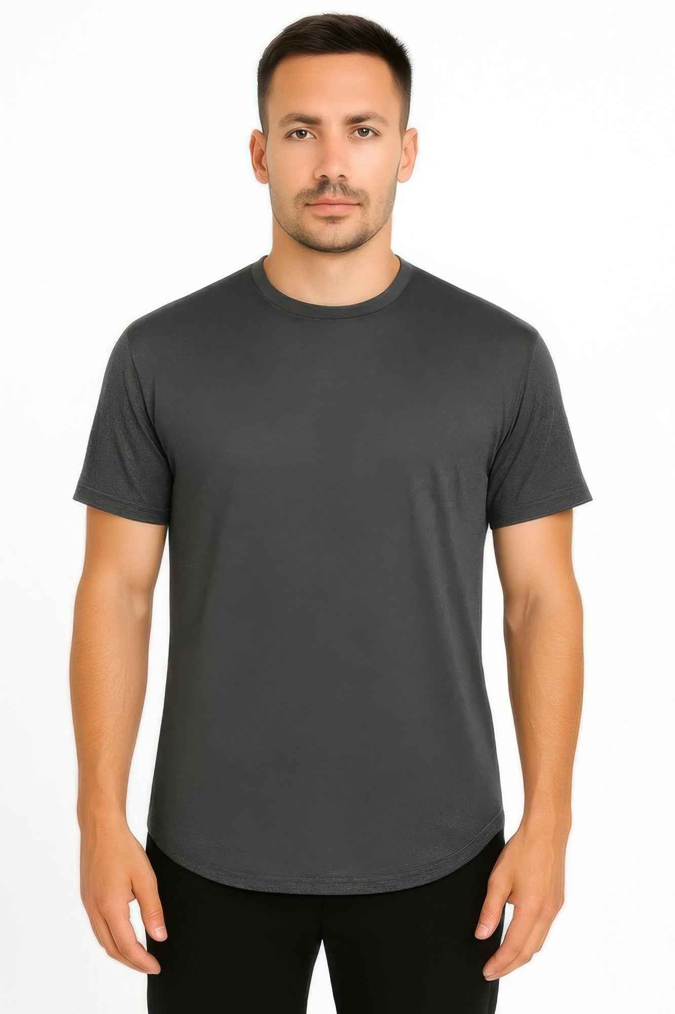 Curved Athletic Sports T-shirt