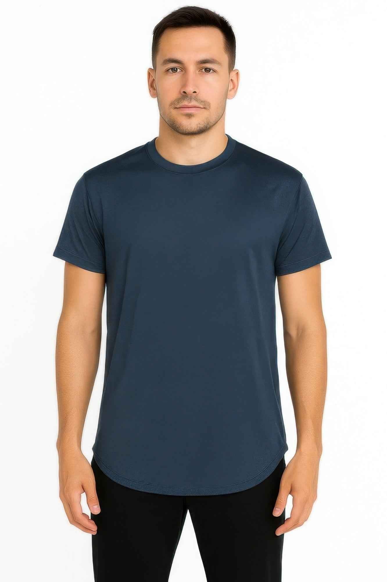 Curved Athletic Sports T-shirt