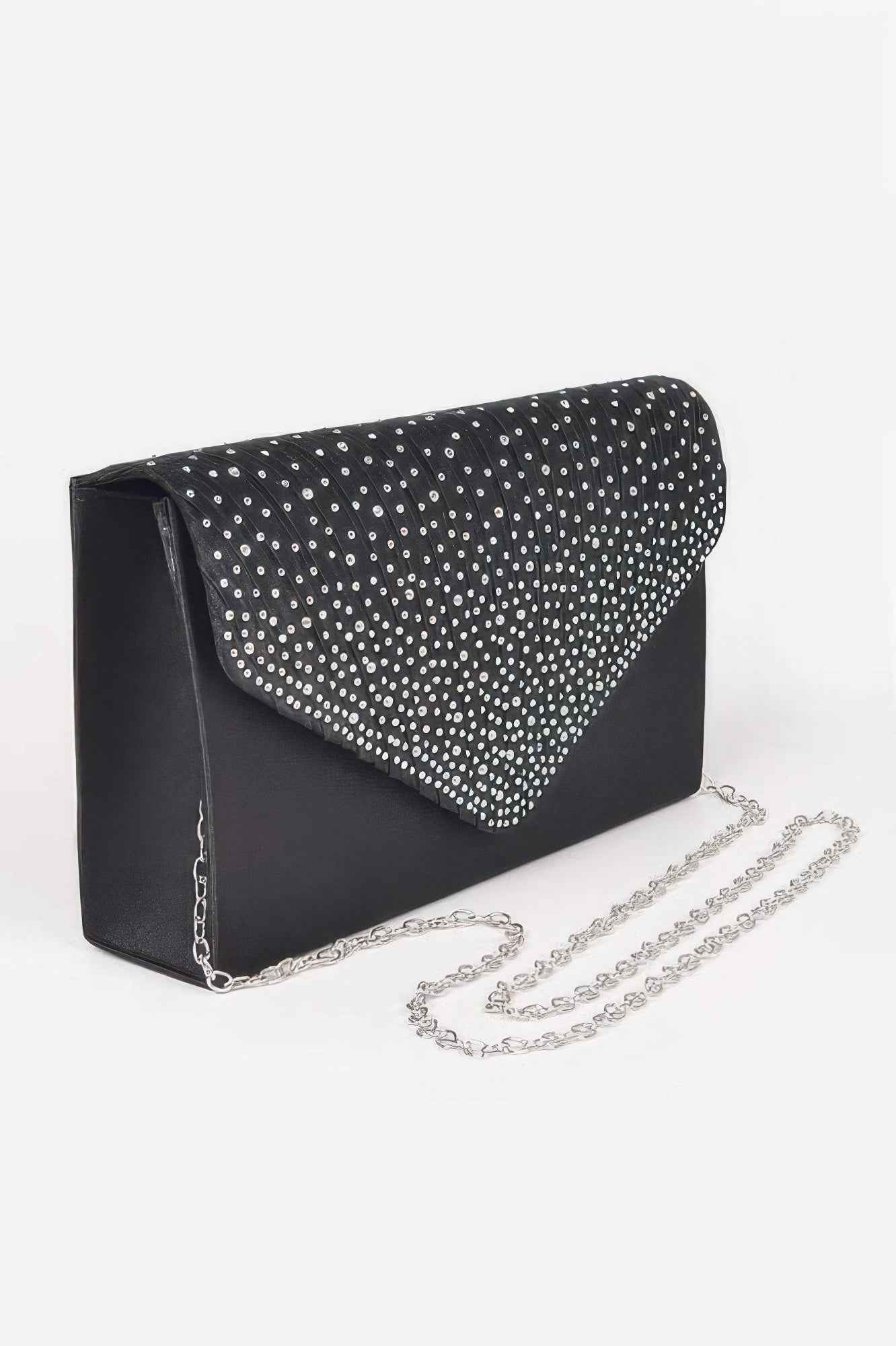 Rhinestone Satin Party Clutch