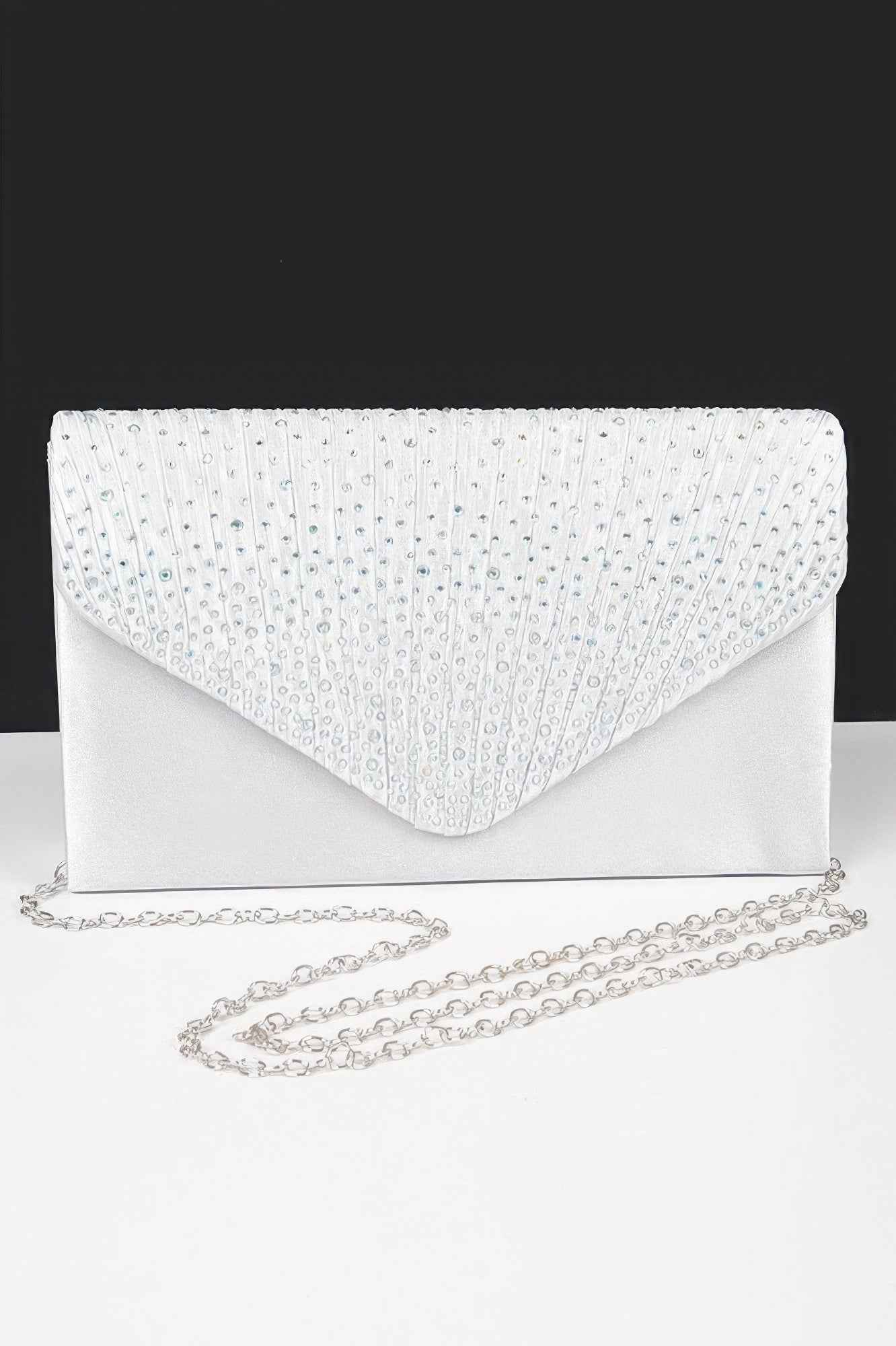 Rhinestone Satin Party Clutch