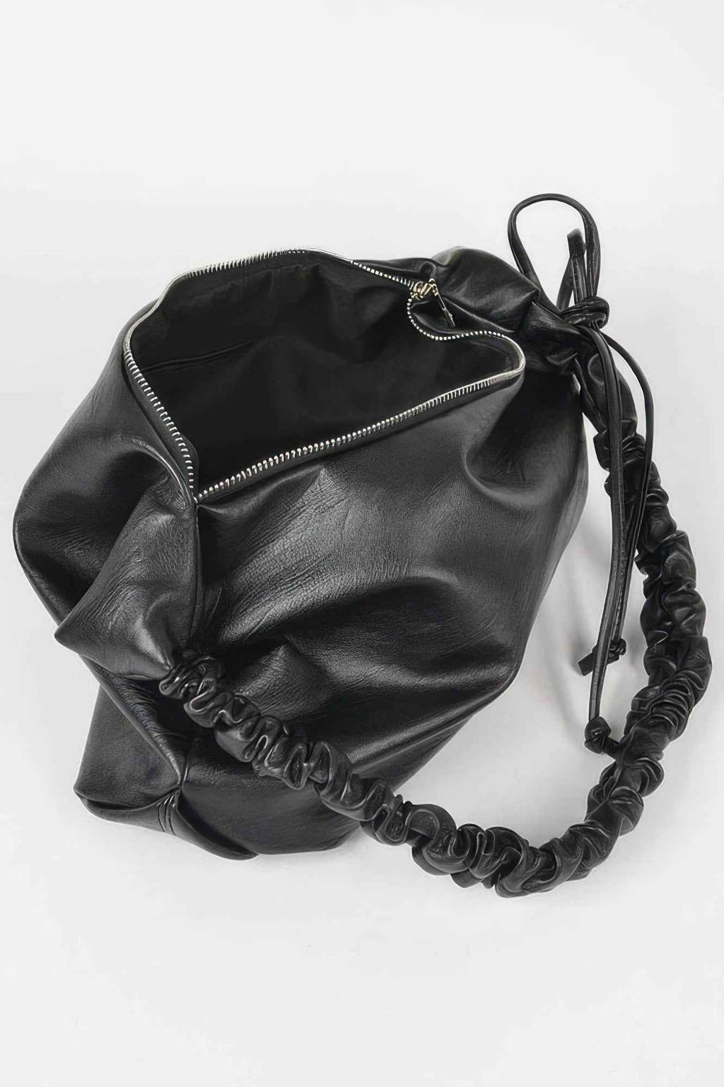 Faux Leather Hobo Bag