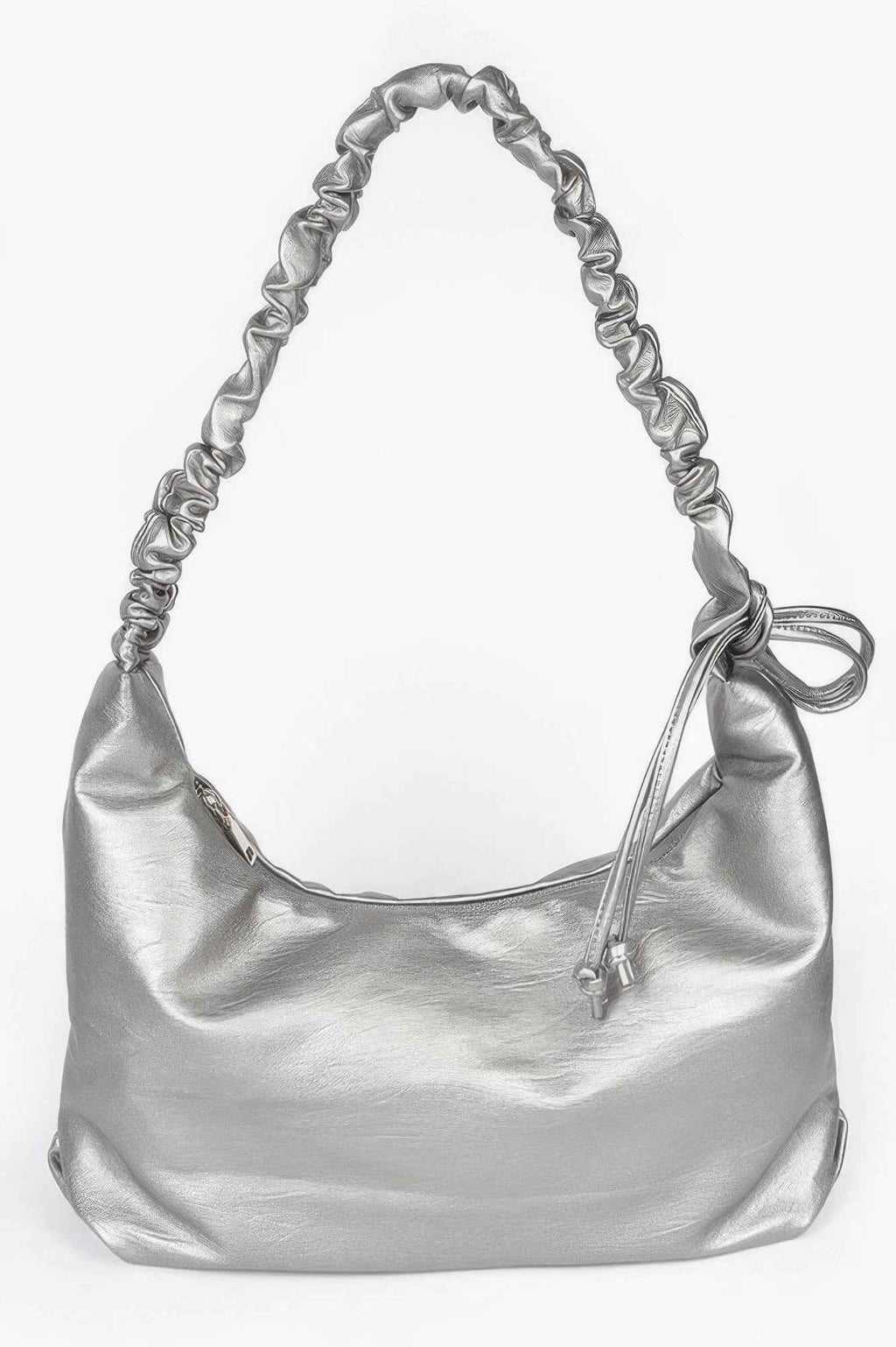 Faux Leather Hobo Bag