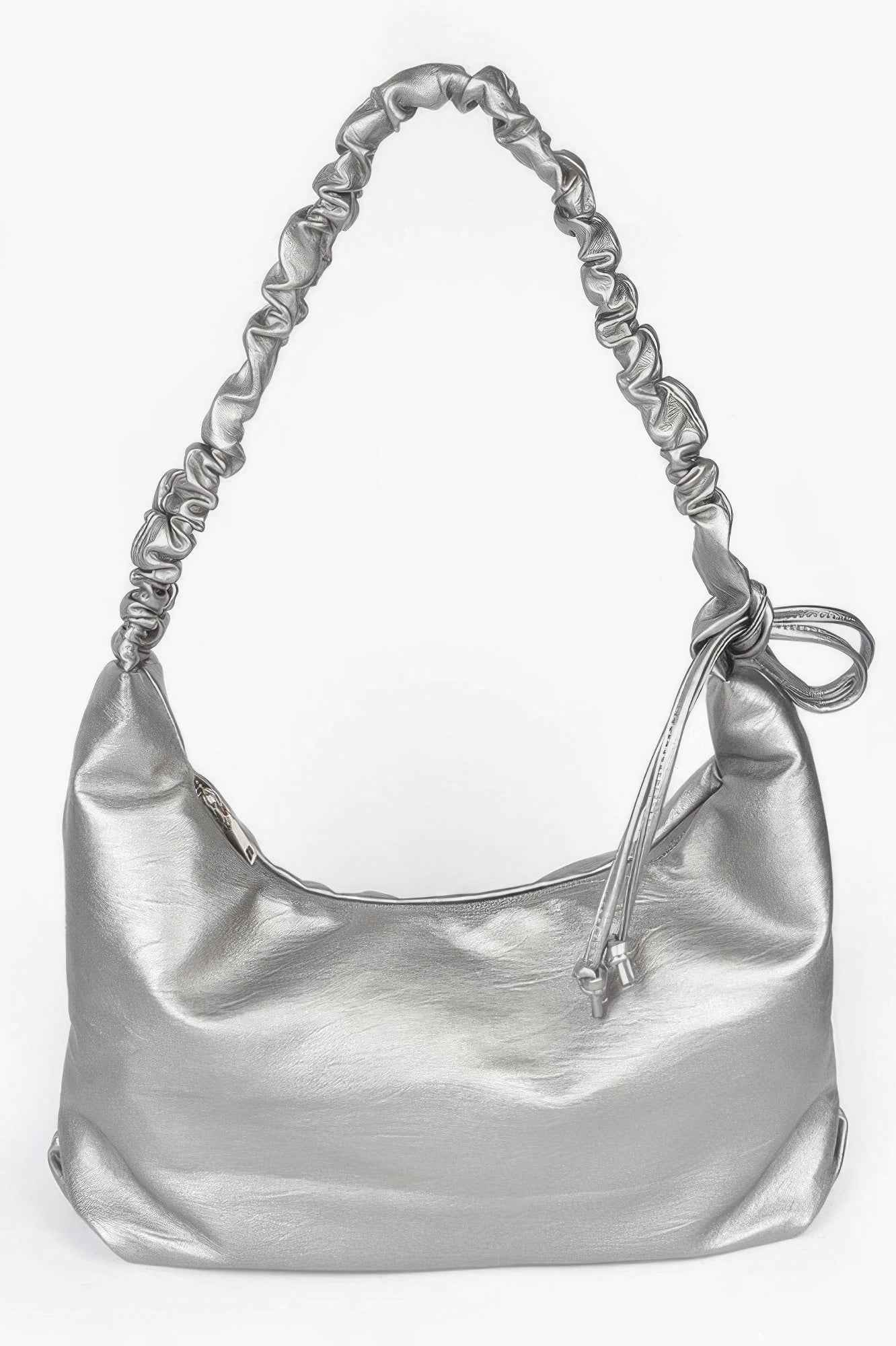 Faux Leather Hobo Bag
