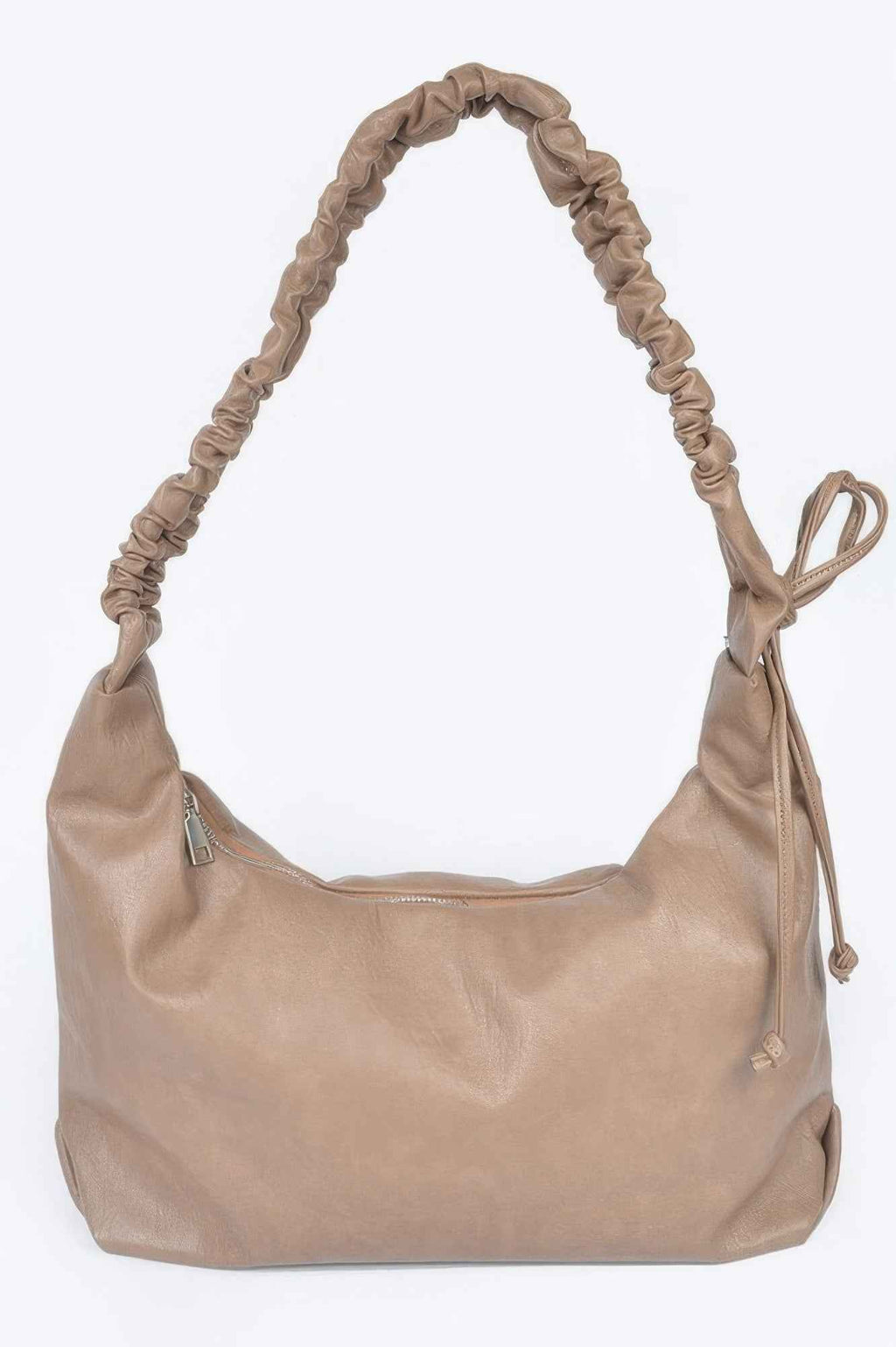 Faux Leather Hobo Bag