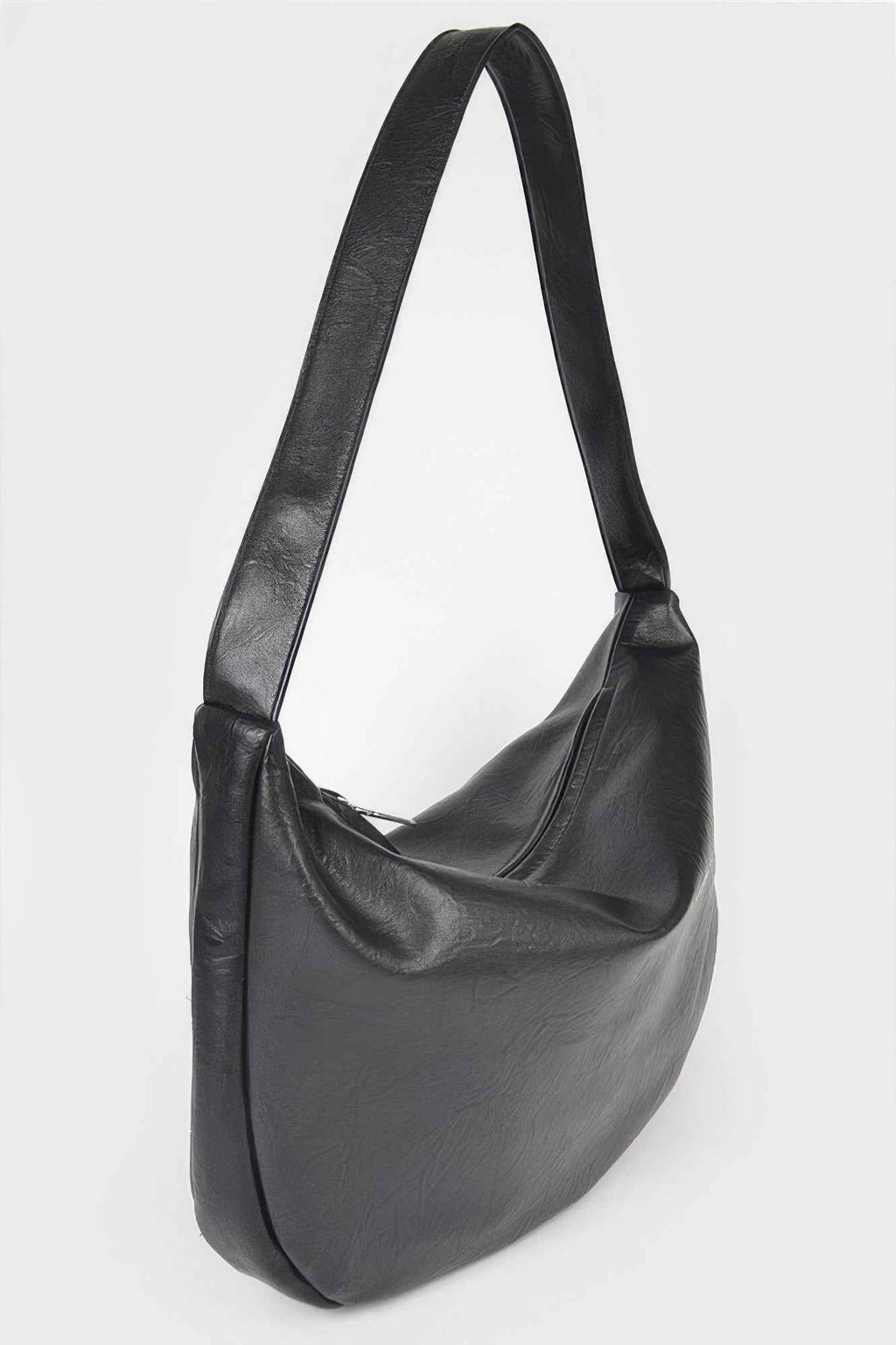Faux Leather Hobo Bag