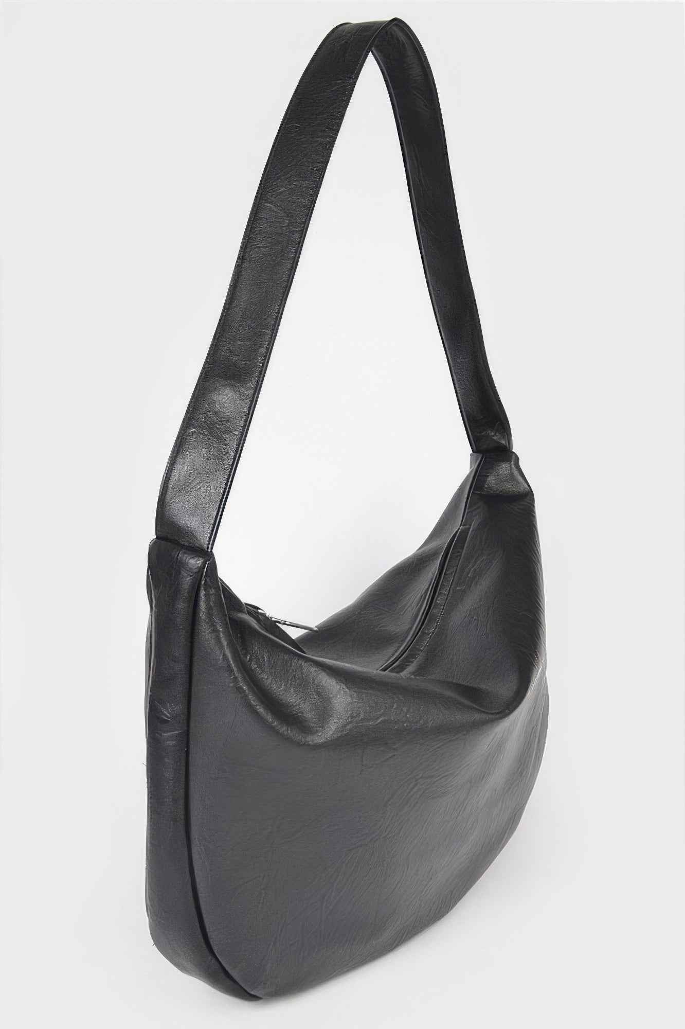 Faux Leather Hobo Bag