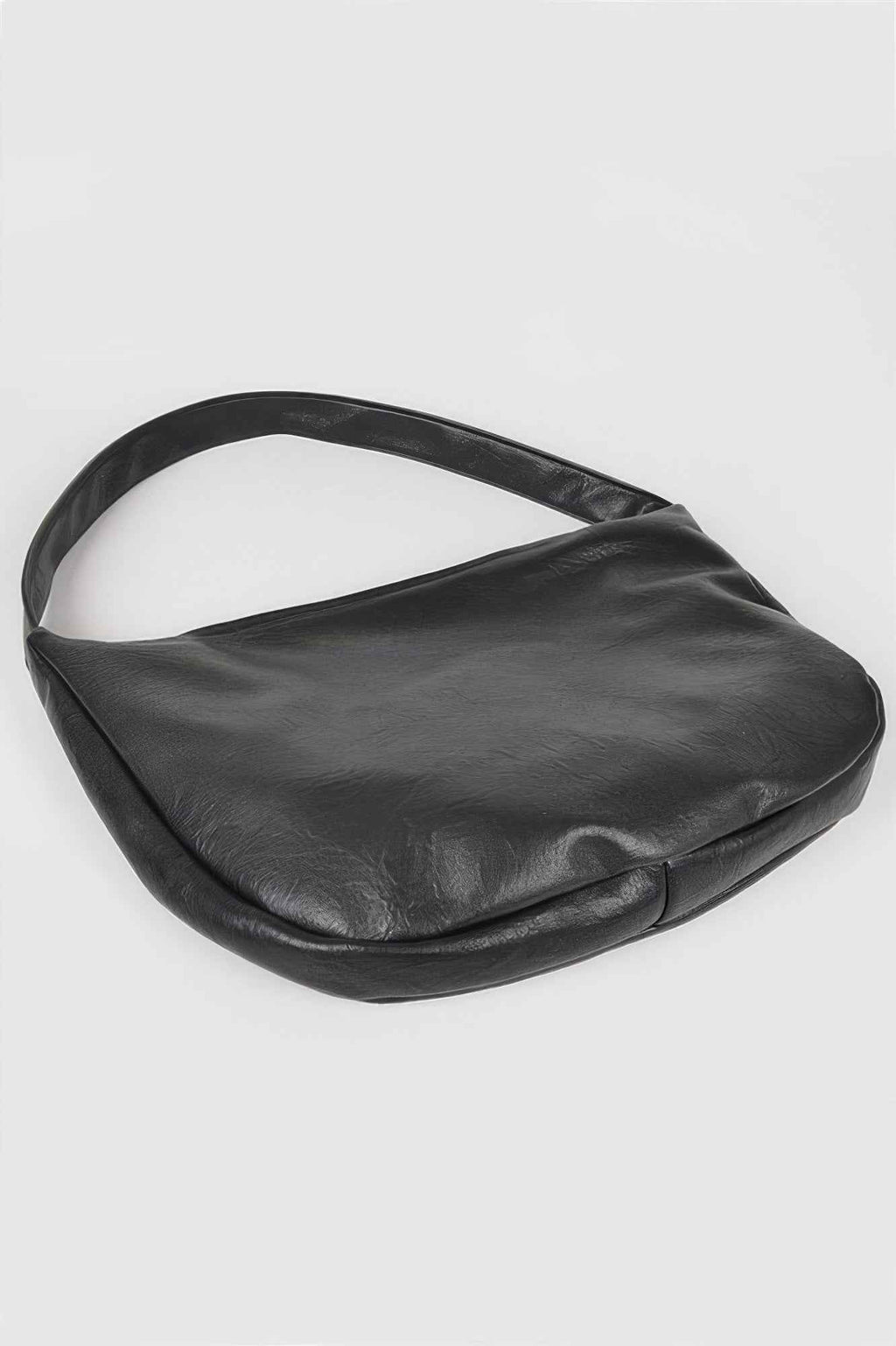 Faux Leather Hobo Bag