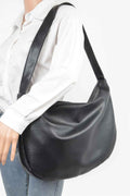 Faux Leather Hobo Bag