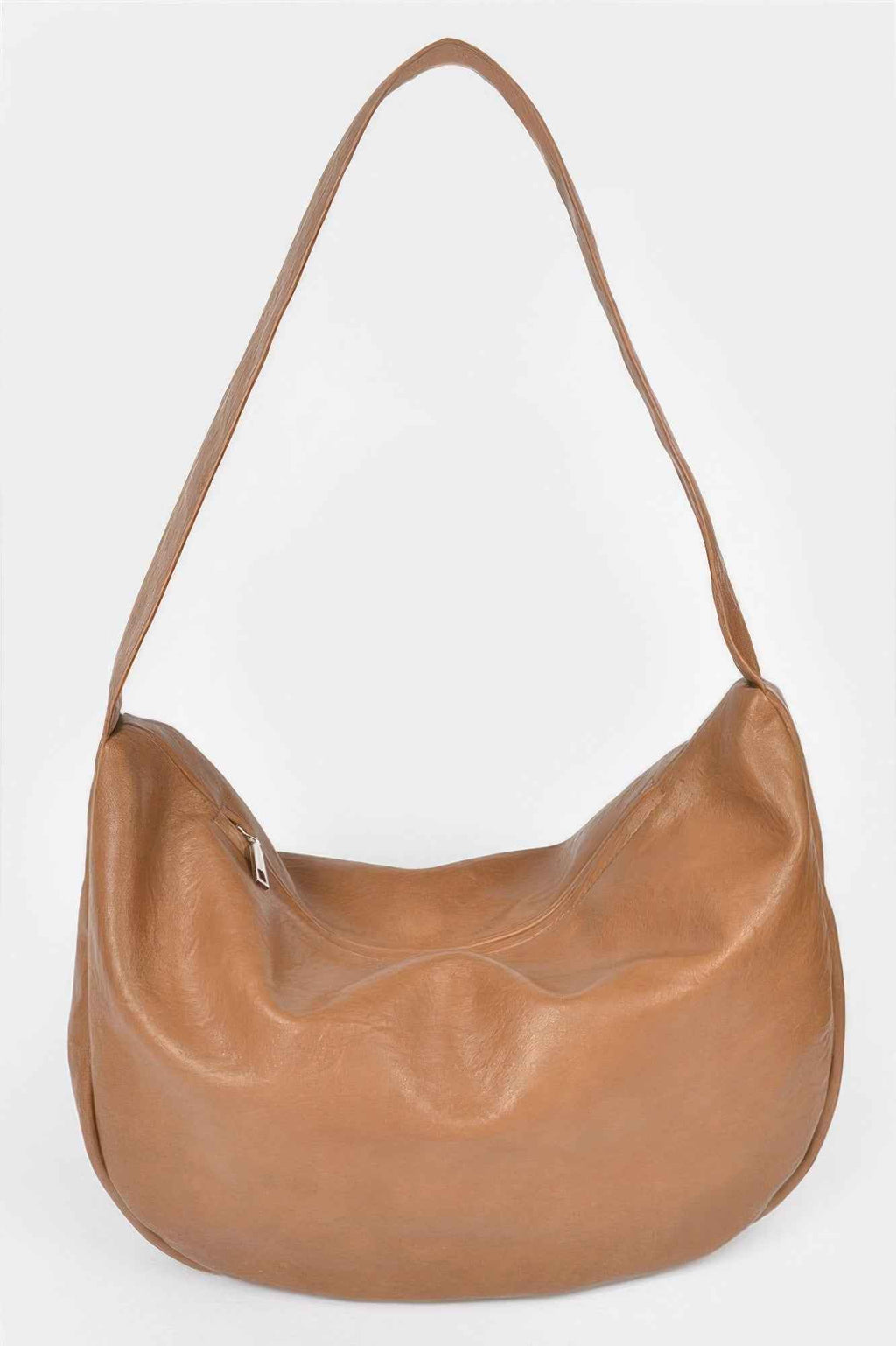 Faux Leather Hobo Bag