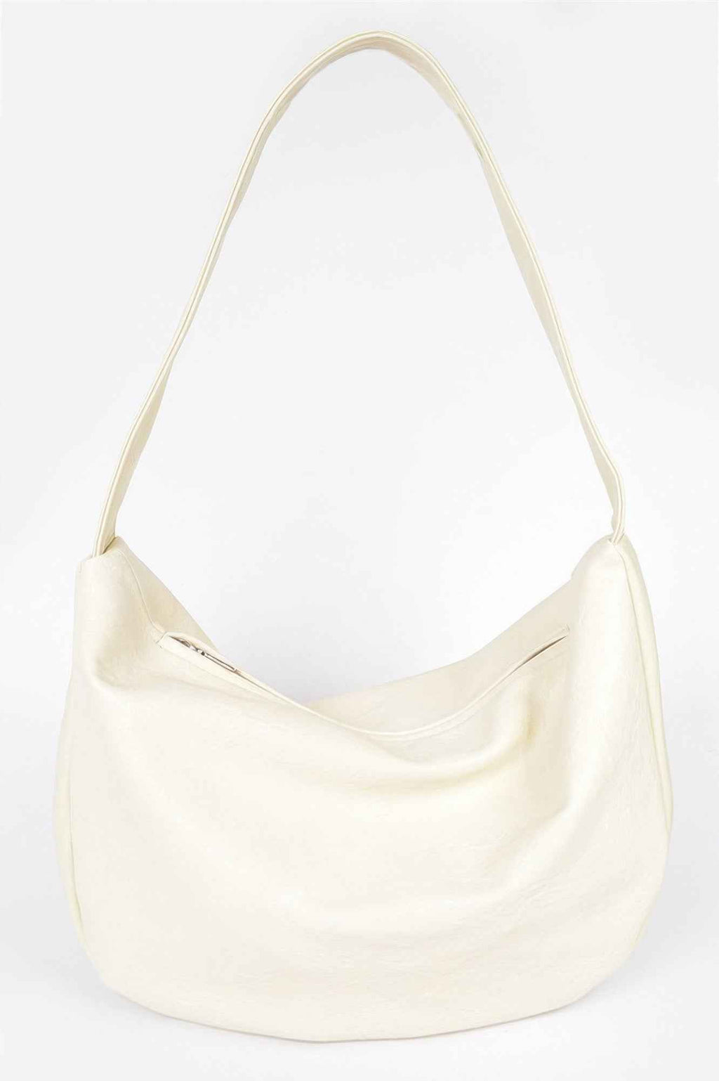 Faux Leather Hobo Bag