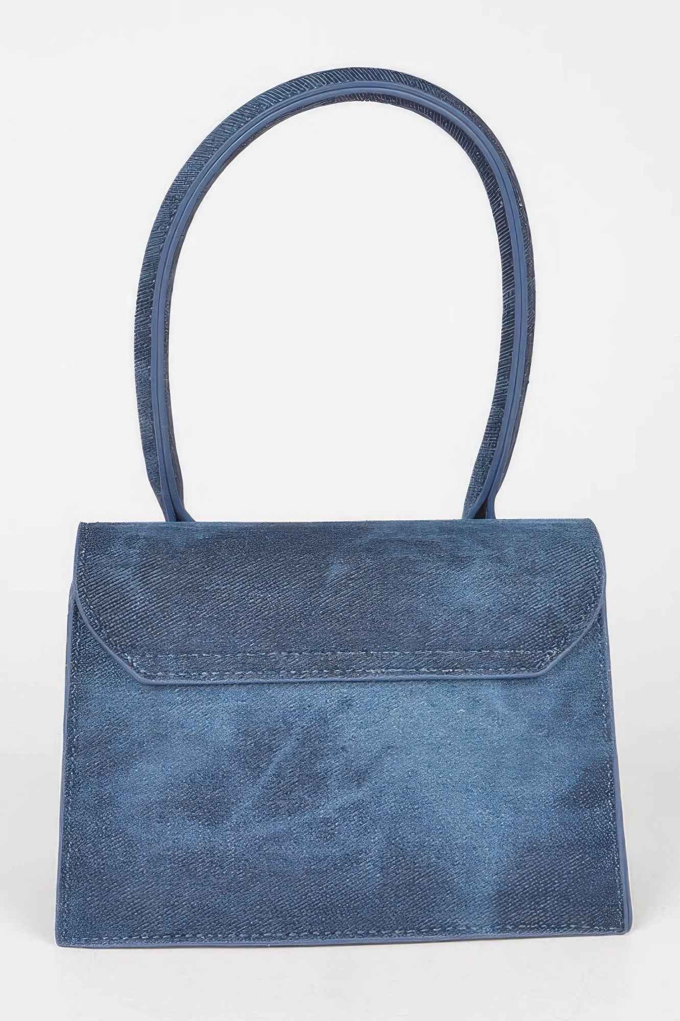 Denim Top Handle Crossbody Bag