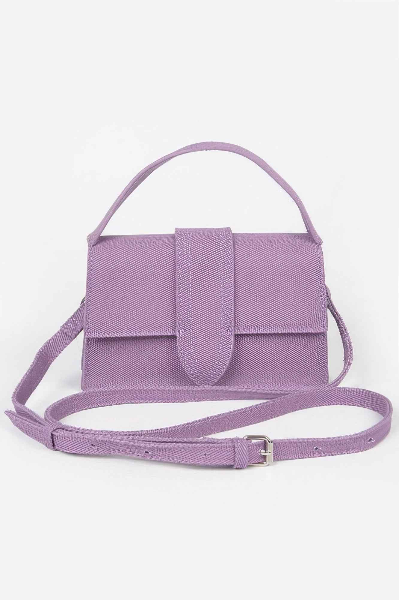 Denim Top Handle Crossbody Bag