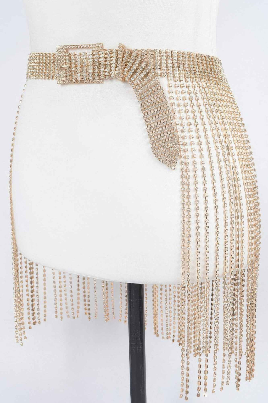 Rhinestone Fringe Belt