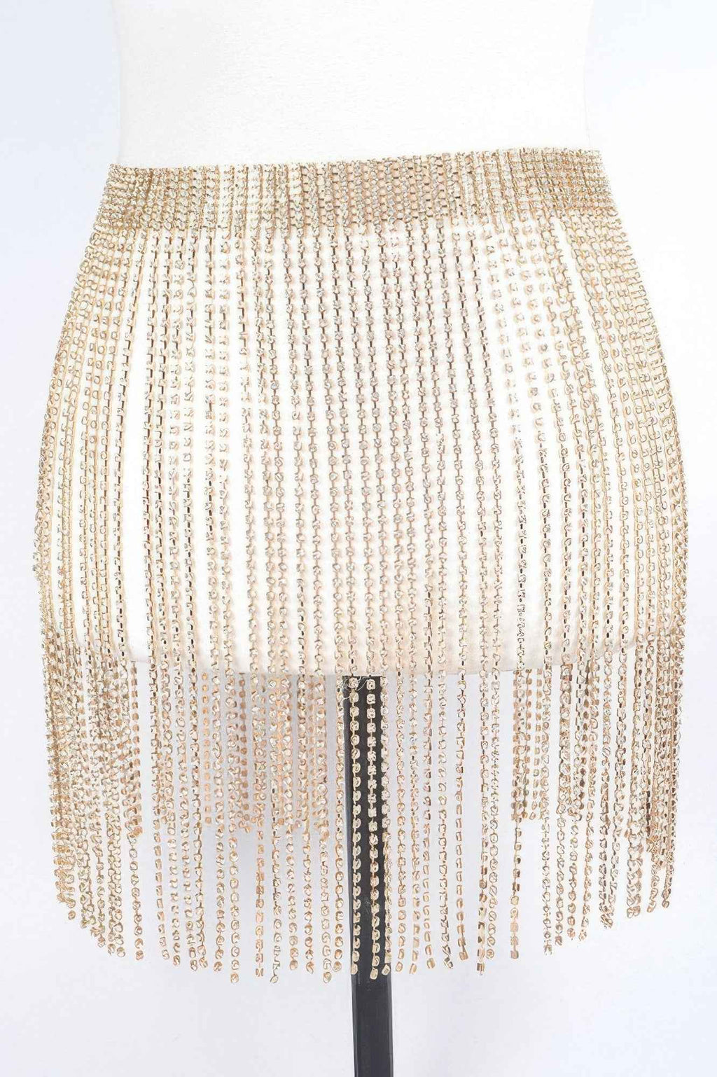 Rhinestone Fringe Belt
