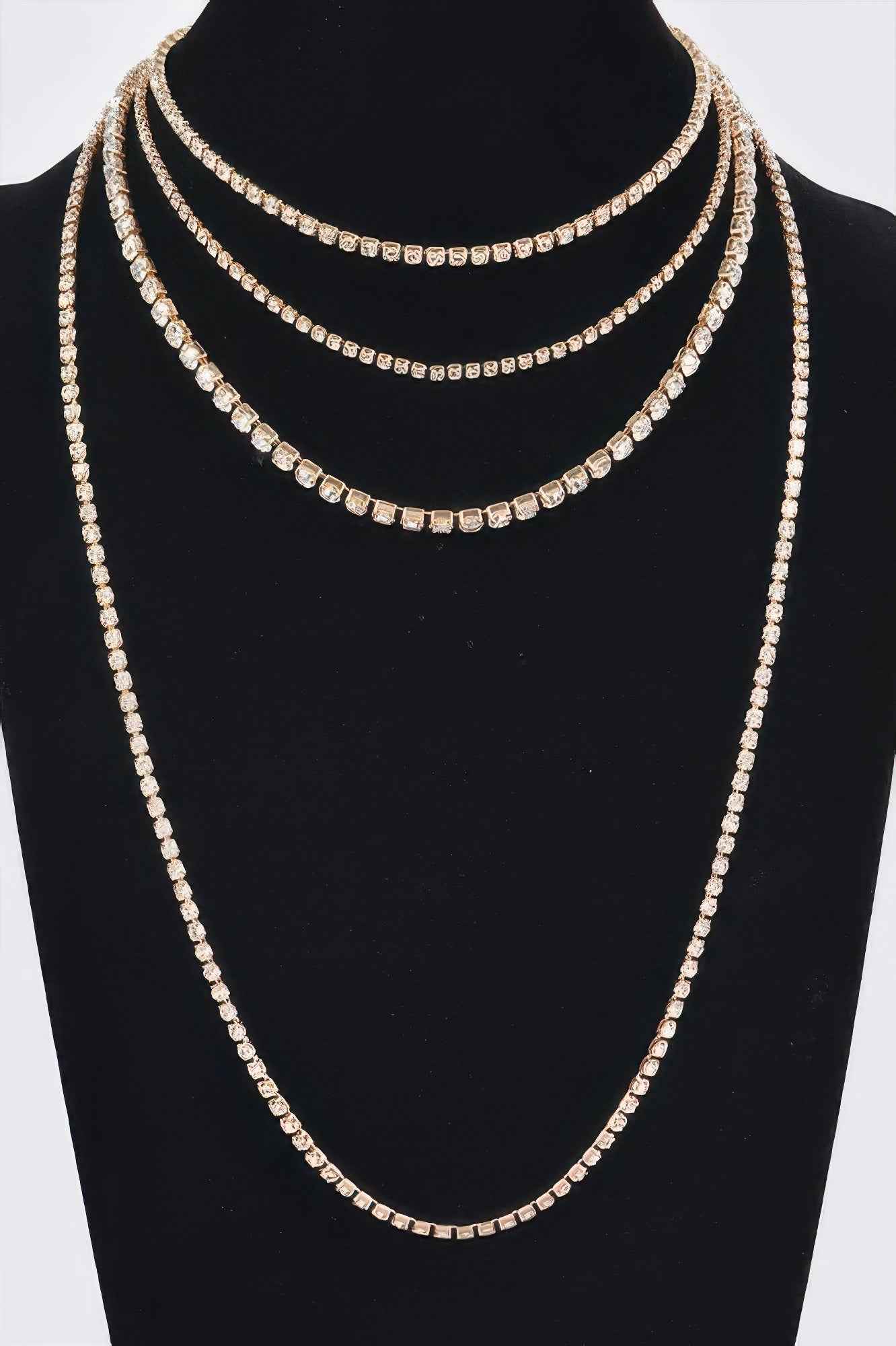 Rhinestone Multi-layer Necklace