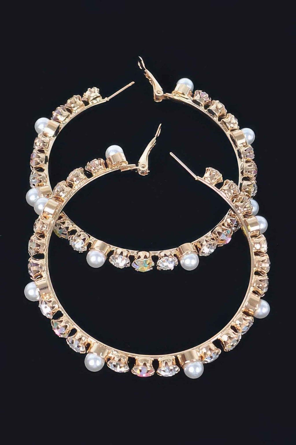 Luxury Stones Hoop Earrings