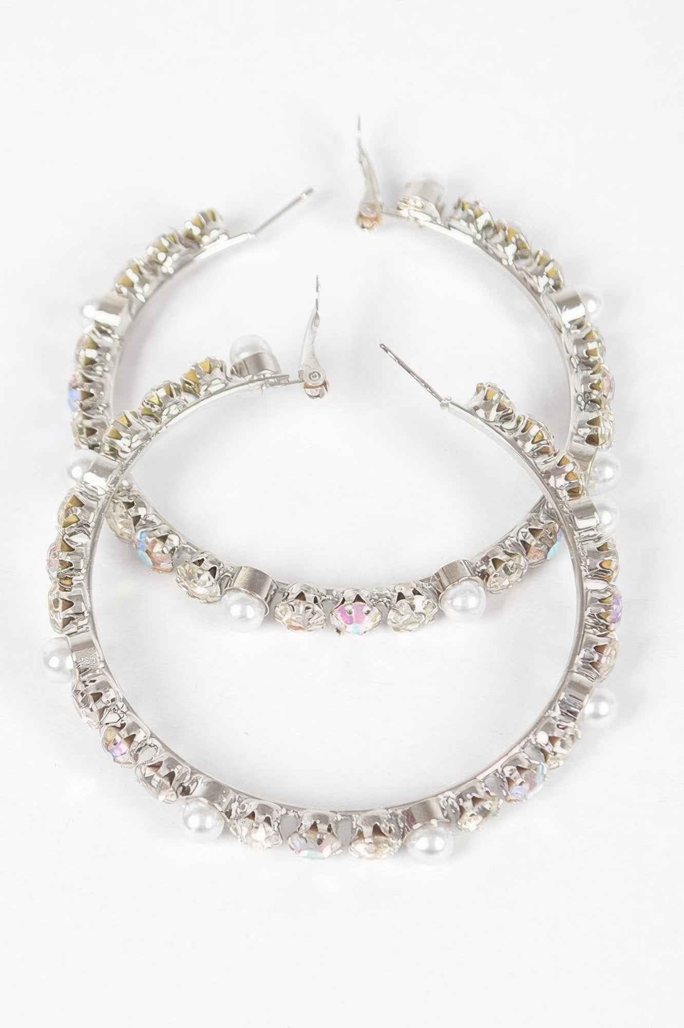 Luxury Stones Hoop Earrings