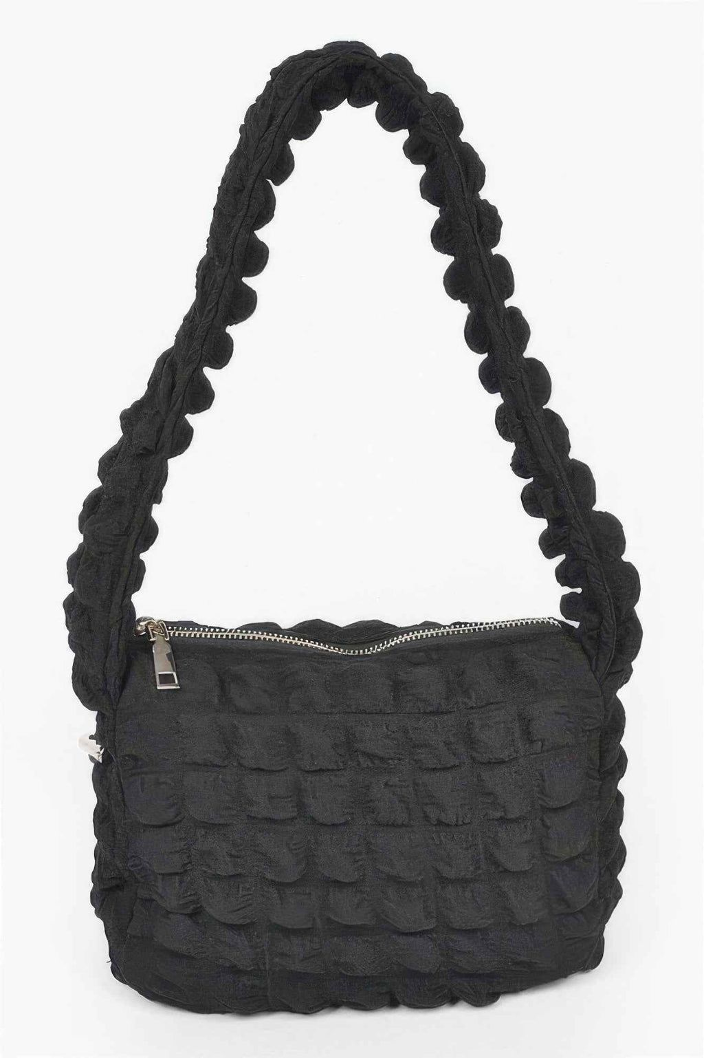 Embossed Cotton Shoulder Bag