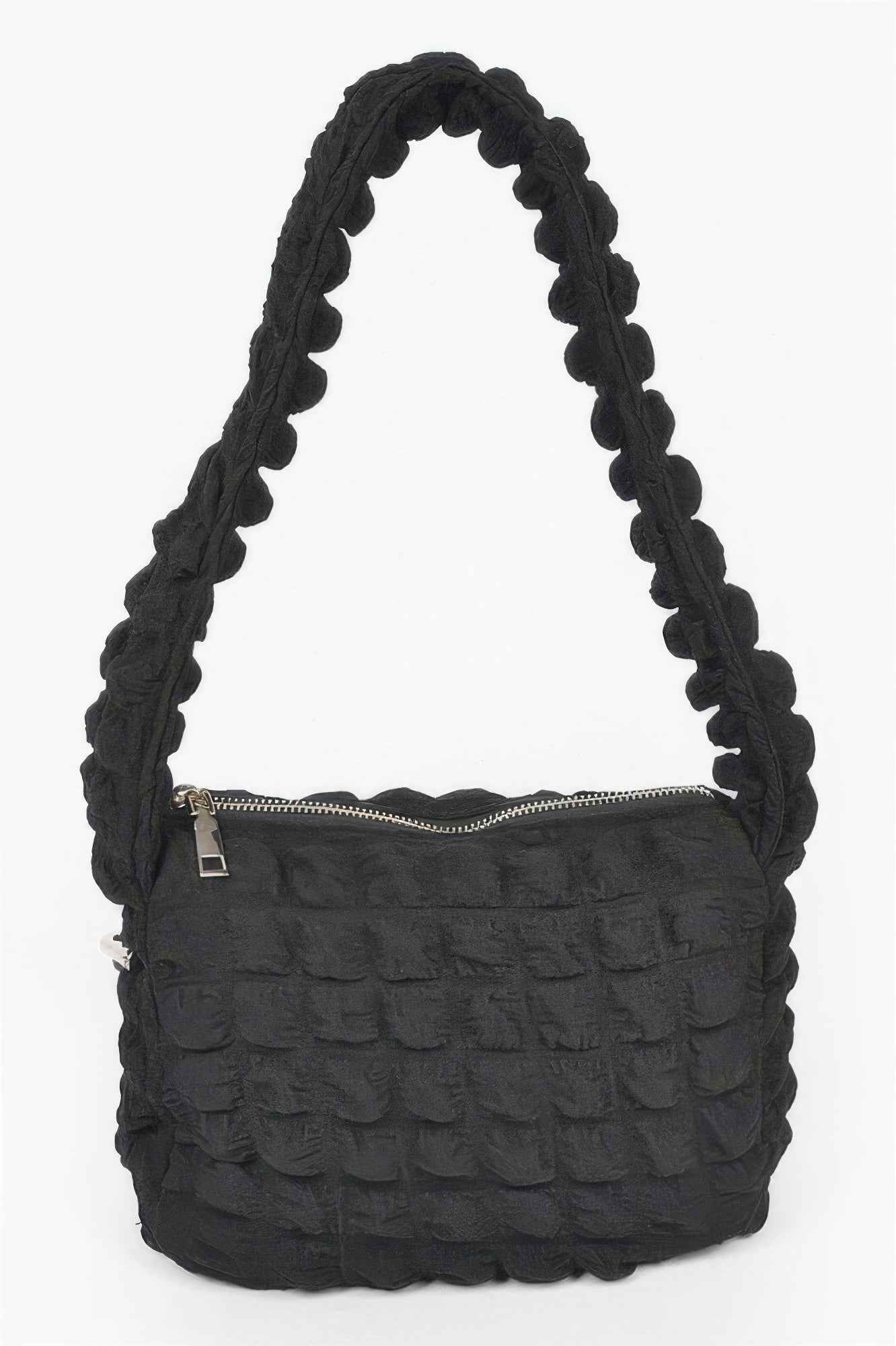 Embossed Cotton Shoulder Bag